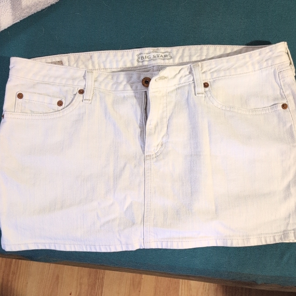 Big Star White Denim Jean Shorts